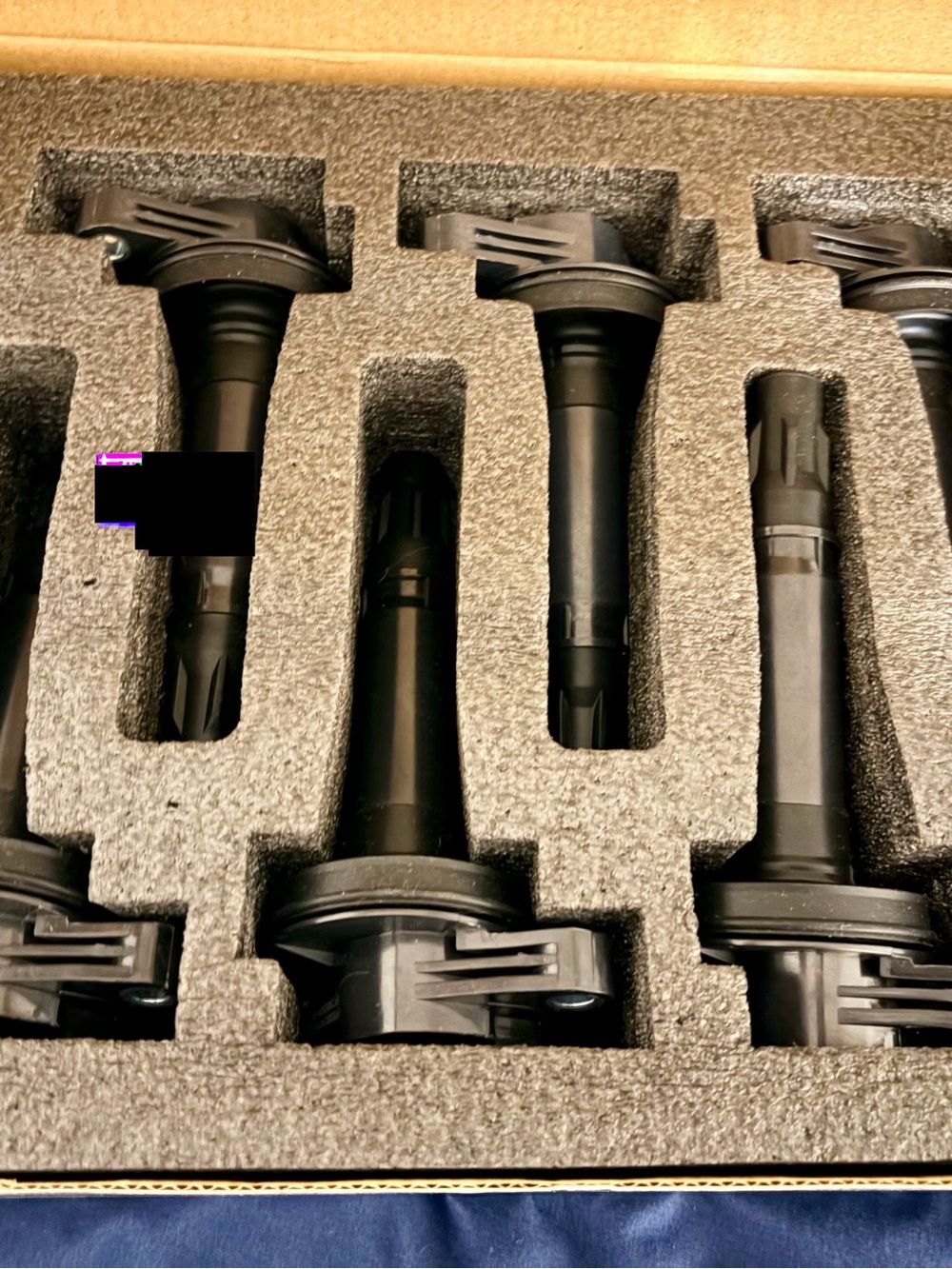Set of Black Ignition Coils - 6 Pack Ford Transit